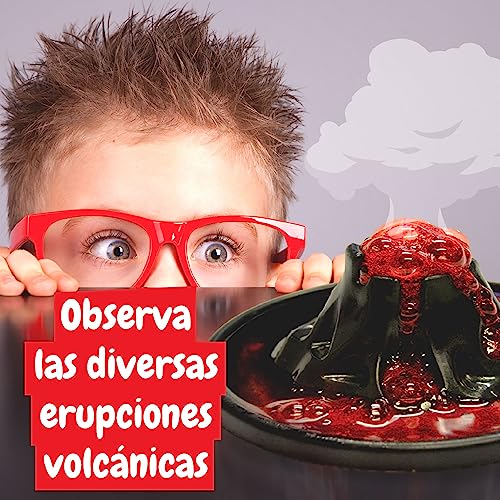 Science4you - Volcán en Erupción para Niños 8 Años - 8 Manualidades y Experimentos: Haz un Volcán, Juego de Volcanes para Niños - Juegos Educativos de Ciencias para Niños 8 Años, 80003500