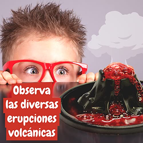 Science4you Volcán para Niños +8 Años Juego de Volcanes con 6 Experimentos para Niños: CREA un Volcán en Erupción Realista - Kit científico y Juego Educativo para Niños +8 Años, Multicolor, 80003487