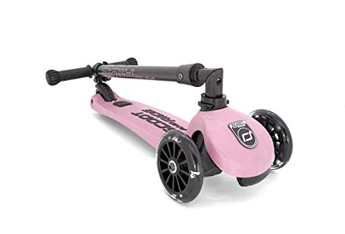 Scoot & Ride 96346 Highwaykick - Patinete (3 ledes, plástico/Metal, 55 x 15 x 24 cm), Color Rosa