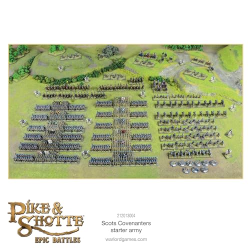 Scots Covenanters Starter Army - Miniaturas épicas a escala para lucio y shotte, miniaturas altamente detalladas para juegos de guerra de mesa