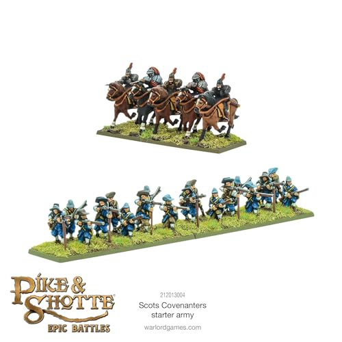 Scots Covenanters Starter Army - Miniaturas épicas a escala para lucio y shotte, miniaturas altamente detalladas para juegos de guerra de mesa