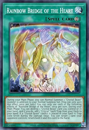 SDCB-EN045 Rainbow Bridge of The Heart – Inglés – Structure Deck: Legend of The Crystal Beasts + Heartforcards® Toploader