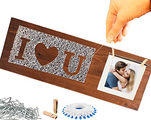 Set de manualidades Stukert Do It Yourself ✪ Piña DEKO Juego DIY adultos Madera con imágenes plantillas, caja regalo para mujeres, hombres, amigos, compañeros