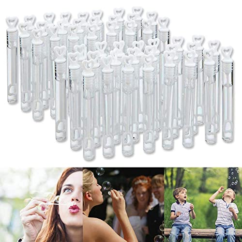 SHATCHI Tubo transparente para bodas, forma de corazón, para decoración de mesa, accesorios de fiesta, no tóxicos, (1 pieza-144 piezas), 6 unidades