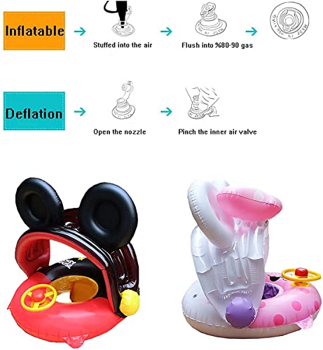 Shengruili Anillo de natación Inflable para bebé,Asientos Apto para niños de 6 a 36 Meses,Flotador