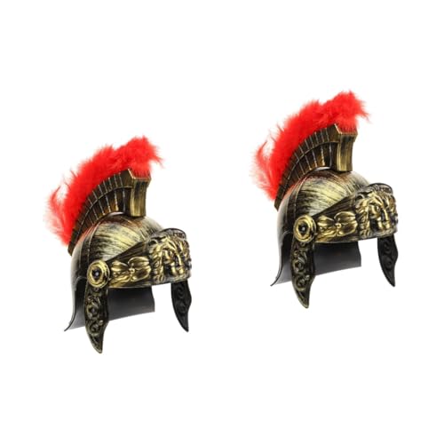 SHERCHPRY 2 Piezas Sombrero Samurai Casco Romano Hombres Adultos Casco Espartano Casco Espartano Adulto Armadura Romana Casco De Guerrero Espartano Vestidos Medievales Sombrero De Hombre