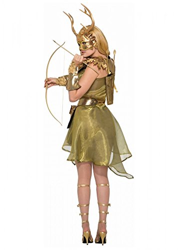 shoperama Diana/Artemis, goddess of the Hunt Women's Costume Gold Small/Medium Forest Deer Mythology Jägerin Kriegerin Forest Spirit