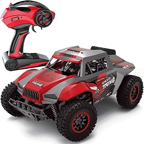 SIGBOM Carga de Control Remoto de Alta Velocidad Buggy Race Mini RC Car Vehicle All Terrain Super Large 1/18 Alloy Cars 2.4GHz Radio Control Monster para niños Crawlers Chariot Child