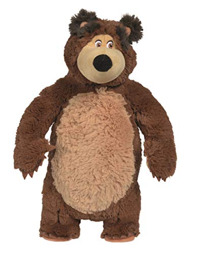 Simba - Peluche del Oso de la Serie de televisión Masha y el Oso - Altura 40 cm - Edad Recomendada + 3 años - Modelo n. 109301066