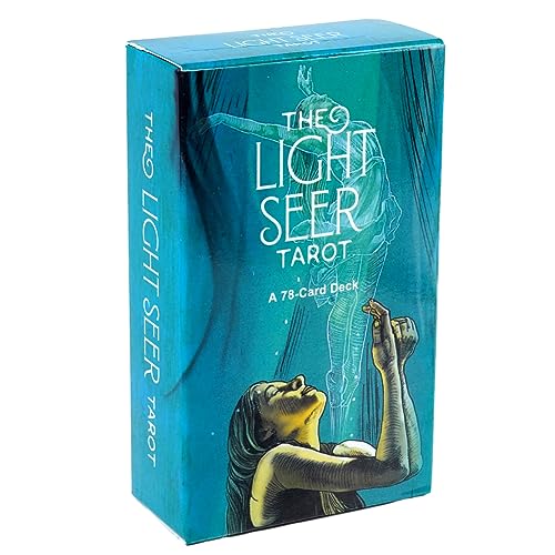 Simmpu 78PCS Tarot Cards Oracle Tarot Cards Oracle Tarot Deck Light Seers Tarot Inglés Baraja de Tarot Clásica, Herramienta de Adivinación para Principiantes, Versión en Inglés