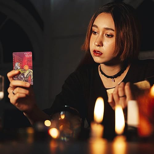 simyron Baraja de Tarot en inglés para Principiantes, Cartas de Tarot con Significado, Tarot de Aprendizaje, Palabras Clave, 78 Cartas de Tarot El Oráculo Tarot Juego de Cartas