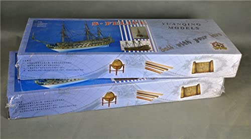 SIourso Maquetas De Barcos para Montar Kits De Montaje De Modelo De Barco Clásico DIY 1:50 Armada Invencible El Modo De Barco De Guerra De San Felipe Modelo De Barco De Decoración