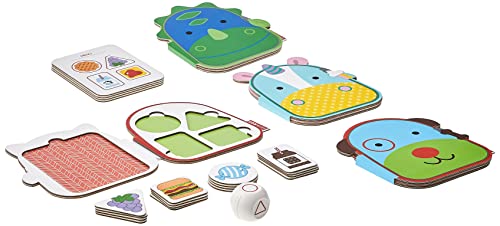 Skip Hop Memoria para niños pequeños y juego a juego, zoológico ¿Qué hay para el almuerzo?