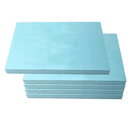 SM SunniMix Paquete de 5 láminas de Espuma Azul de Densidad Diorama Base de construcción Hobby artesanías 295x395x20mm