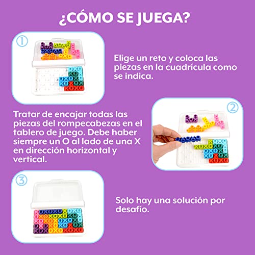 Smart Games - Iq Puzzler Pro + Iq XOXO | Juegos De Mesa Niños 6 Años | Juegos Educativos 6 Años | Juego de Mesa De Lógica para Niños | Juegos Infantiles