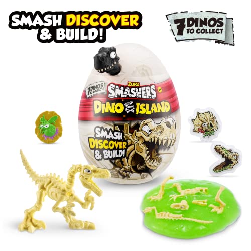 Smashers Dino Island, Nano Huevo, (Paquete de 3)