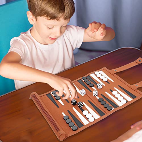 smashing 5 Pcs Backgammon,Juegos Plegables Backgammon para niños | Juego Juegos Mesa Tradicionales Accesorios para Estrategia Pensamiento lógico para niños