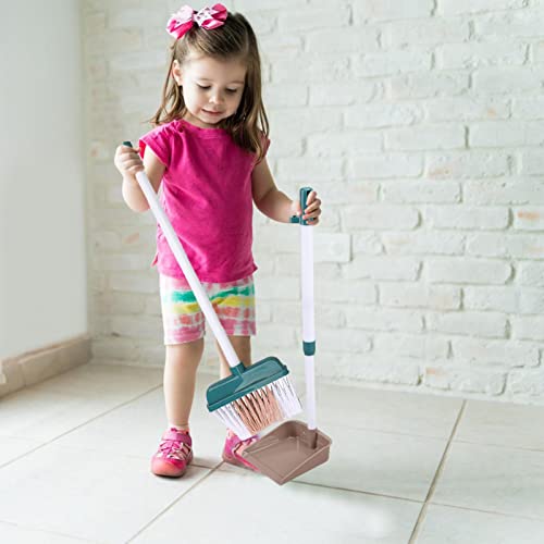 smashing Juego de Limpieza para niños pequeños - Pequeños Suministros de Limpieza para niños,Juguetes de Limpieza El Regalo para niños pequeños Incluye Escoba, fregona, Plumero, recogedor, cepillos