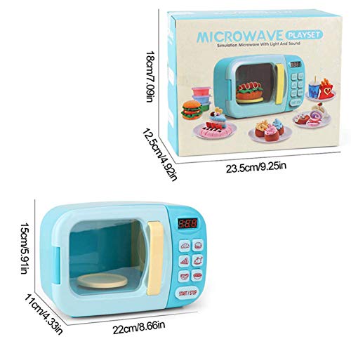 smashing Microondas Little Life, Juego De Juego De Microondas para Cocina De Juguete para Niños Simulación De Sincronización Eléctrica Juego De Cocina Juego De Simulación para Regalo De Improved