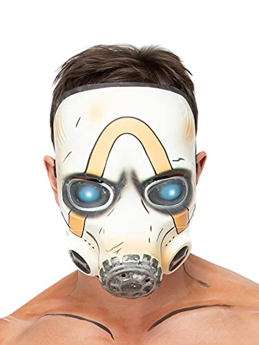 Smiffys 51681 Borderlands Psycho Mask Unisex Adulto, Blanco, Talla Única