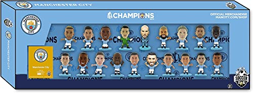 SoccerStarz Man City League Winners Team Pack 19 Jugadores (Classic Kit - 2020/21), Man City Blue, MCTP22