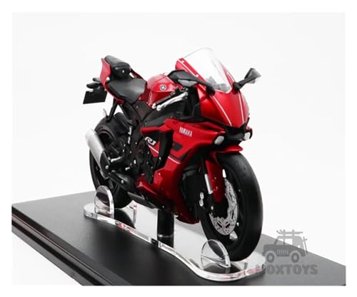 SONNIES For Yamaha R1 Rojo Negro Diecast Motocicleta 1:18 2018/2019 (Color : Blue)