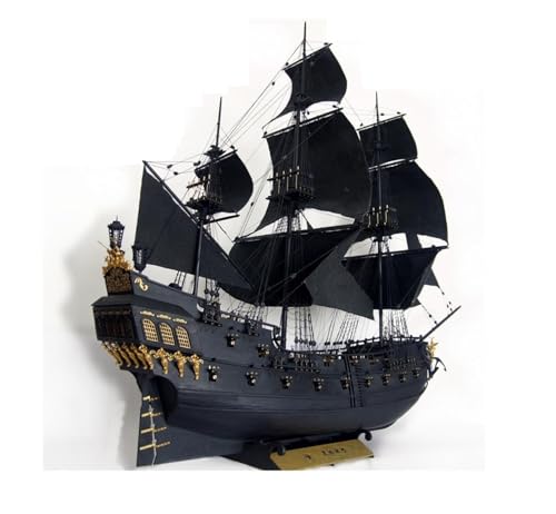 SONNIES Versión 2018 Mejorada 2015 Velero Black Pearl Interior Completo 1/35 En Kit De Construcción Modelo De Madera De Piratas del Caribe (Color : Whole Set All Tools)