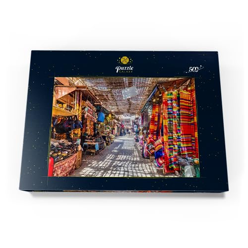 Souvenirs En El Mercado De Jemaa-el-Fna, En La Antigua Medina De Marrakech (Marruecos). - Premium 500 Piezas Puzzles - Colección Especial MyPuzzle de Puzzle Galaxy