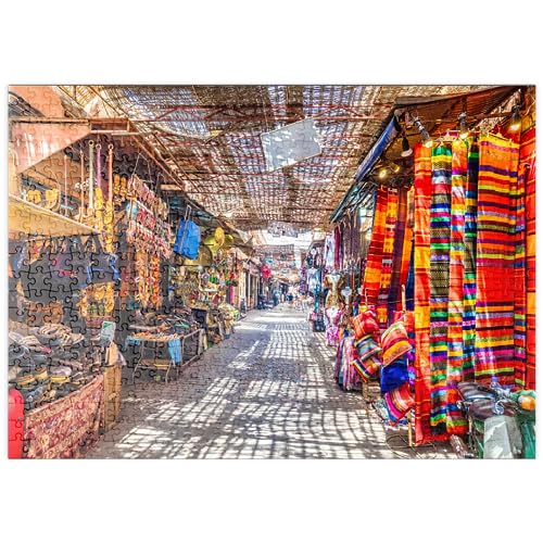 Souvenirs En El Mercado De Jemaa-el-Fna, En La Antigua Medina De Marrakech (Marruecos). - Premium 500 Piezas Puzzles - Colección Especial MyPuzzle de Puzzle Galaxy