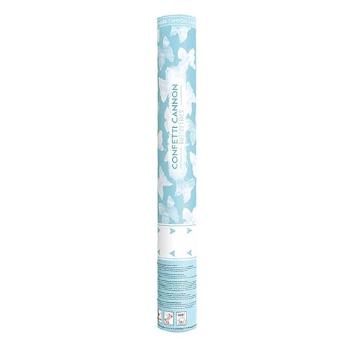 SPARKLERS CLUB® Canon - Juego de 4 lanzadores de confeti (40 cm), color blanco