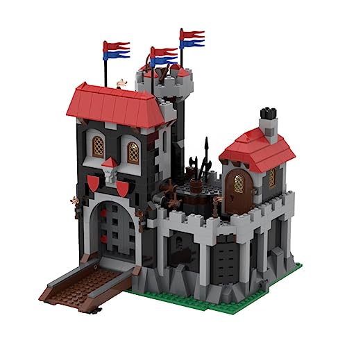 Spicyfy Castillo medieval, 1066 + piezas Ritterburg Bauklötze MOC Set Modellbauklötze MOC Set Spielzeug für Kinder und Erwachsene Castle Haus Bauatz Modell Kompatibel mit Lego