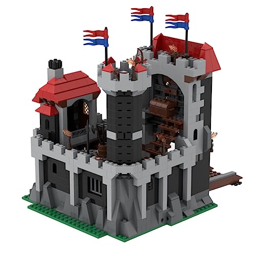 Spicyfy Castillo medieval, 1066 + piezas Ritterburg Bauklötze MOC Set Modellbauklötze MOC Set Spielzeug für Kinder und Erwachsene Castle Haus Bauatz Modell Kompatibel mit Lego