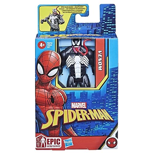 Spider-Man Epic Hero Series F6975 - Figura articulada de 10,16 cm + accesorios - Venom