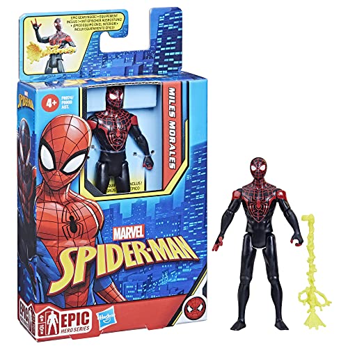 SPIDER-MAN Marvel Epic Hero Series - Miles Morales - Figura 4 Años+