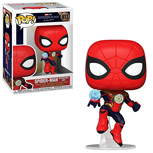 Spider-Man Marvel No Way Home in Integrated Suit Funko Pop! - Figura de vinilo (viene con funda protectora compatible con PopBox)