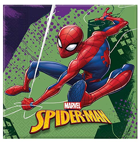 Spiderman Team Up 17203 Juego de utensilios de fiesta para 16 personas, Multi