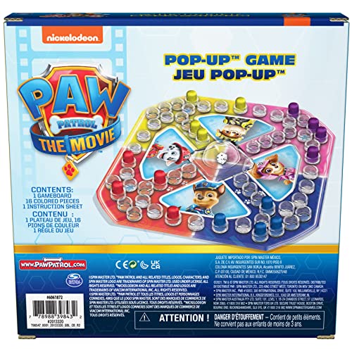 Spin Master Games Movie Pop, Classic Board Game for Kids Ages 4 and Up Juego de Mesa, Multicolor (6062964)