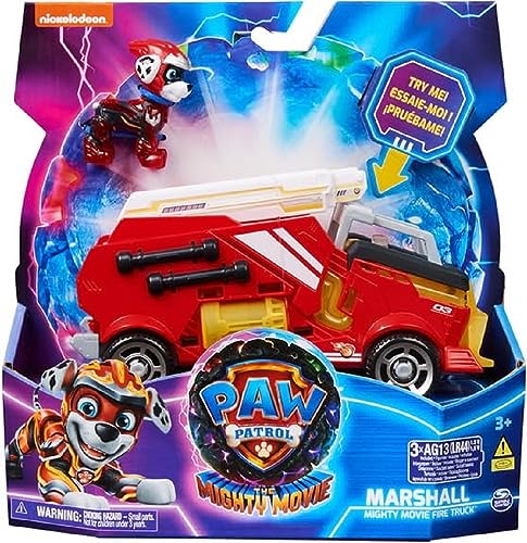 Spin Master- Paw Patrol vehiculo de la pelicula Mighty Mod sdos 22,86x22,86x9,53cm - Modelos Surtidos, Multicolor, Talla Unica (6067515)