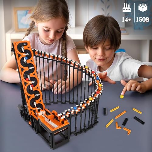 SPIRITS 26008 Great Ball Contraption Harp Track Building Kits, Harp Track Blocks Toys with XL Motor, Gift Toy for Kids Age 8+ /Adult Collections Enthusiasts(1508 Pieces)