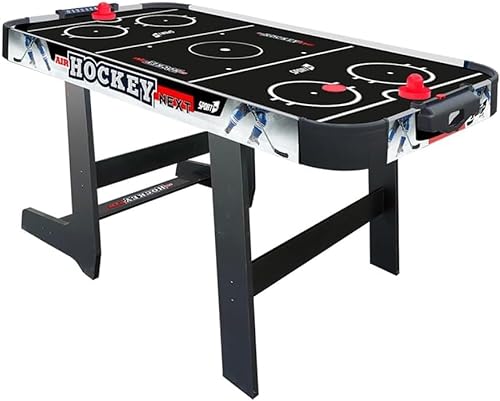 Sport1 Air Hockey Next Vertical. Mesa Plegable de Hockey. Air Mini con Ventilador de 12 V. Mesa de Hockey de Aire Que Ahorra Espacio. Medidas: 121 x 60 x 76 cm. Incluye 2 perillas y 2 Discos. con