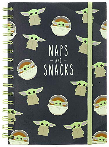 Star Wars Cuaderno A5 en Espiral The Mandalorian (Snacks and Naps)