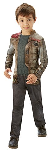 Star Wars - Disfraz de Finn classic para niños, infantil talla 5-6 años (Rubie's 620257-M)