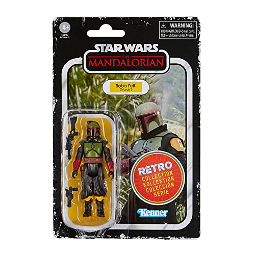 Star Wars Hasbro colección Retro - Juguete Boba Fett (Morak) a Escala de 9.5 cm The Mandalorian, Figura de colección, Edad: 4 + (F4461)