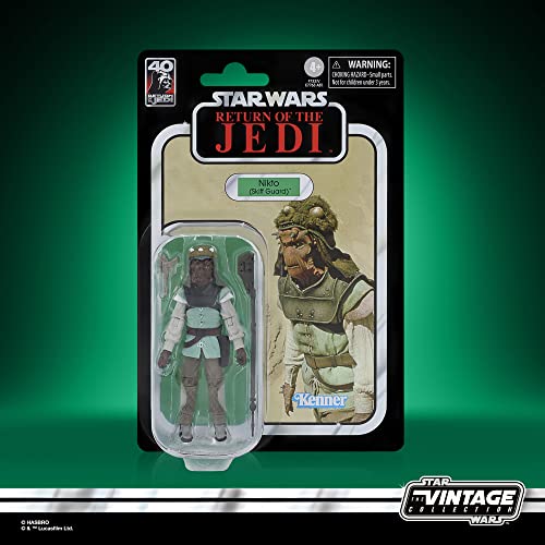 Star Wars Hasbro colección Vintage - Nikto (Skiff Guard) - El Retorno del Jedi - Figuras de acción a Escala de 9,5 cm, F7337