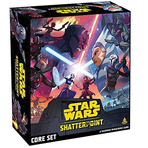 Star Wars Shatterpoint Core Set,Juego de miniaturas de mesa,Juego de estrategia,Tiempo promedio de juego de 90 minutos,Fabricado por Atomic Mass Games