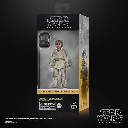 Star Wars The Black Series - Anakin Skywalker - Star Wars: La Amenaza Fantasma - Figura Coleccionable de 15 cm - A Partir de 4 años