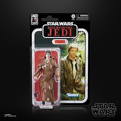 Star Wars The Black Series - Han Solo - Juguete a Escala de 15 cm Regreso del Jedi - Figura de colección del 40° Aniversario - Edad: 4+