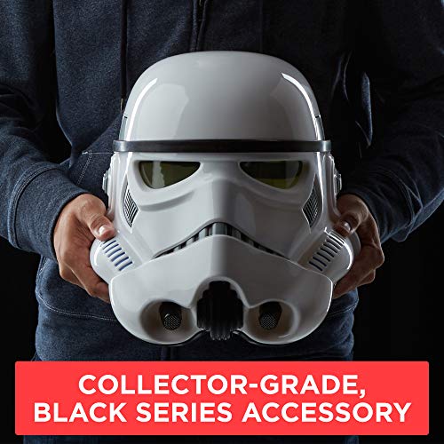 Star Wars The Black Series Rogue One Story Imperial Stormtrooper Casco de cambiador de voz electrónico Roleplay (exclusivo de Amazon)