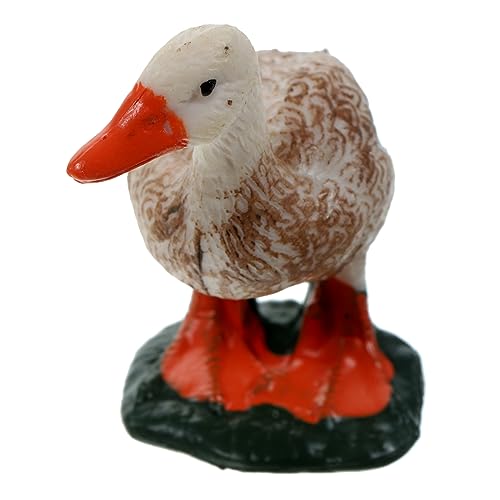 STOBOK 5 Piezas Modelo De Patito De Simulación Micro Adorno De Paisaje Jardines De Hadas Animales Estatuilla Animal De Mesa Modelo Mini Pato Cisne Mudo Cloruro De Polivinilo Escritorio