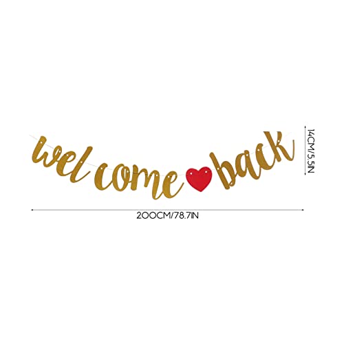 STOBOK Welcome Back Banner Welcome Home Sign Banner Banner Back to School Banner Decoration Decoración para la pensión para fiestas de familia militar.